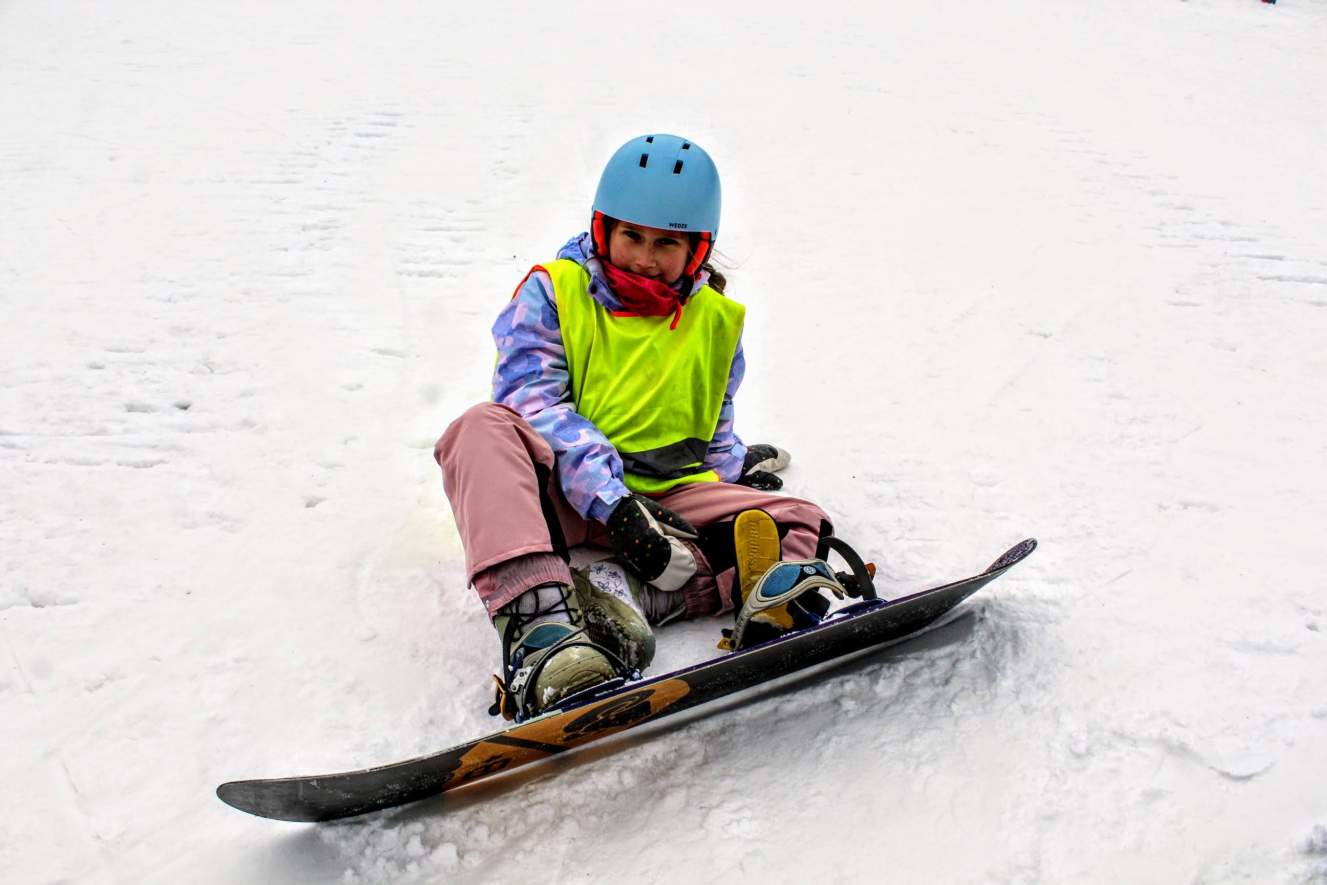 Pierwsze kroki ze snowboardem - Wisła