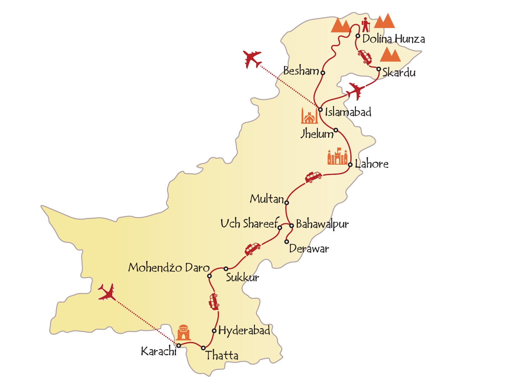 Pakistan - z południa na północ z doliną Hunza 18 dni