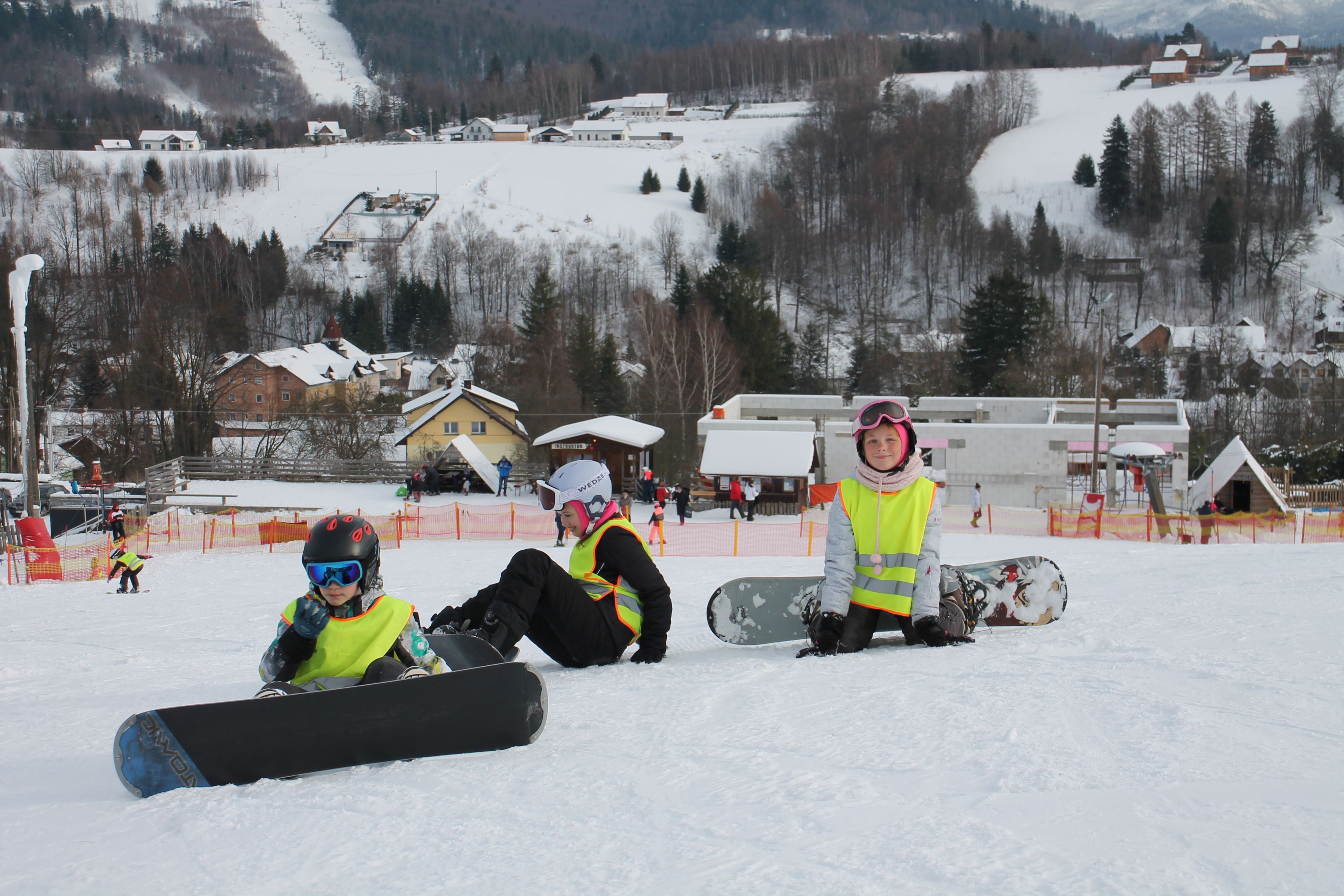 Pierwsze kroki ze snowboardem - Kaszuby