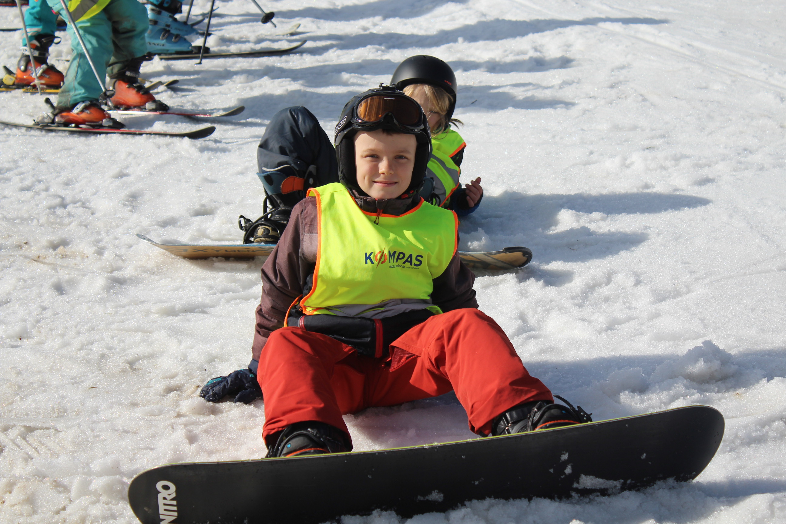 Pierwsze kroki ze snowboardem - Kaszuby
